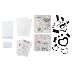Crafts & Sewing Diamond Press Wishing You A Speedy Recovery Stamp and Die Kit