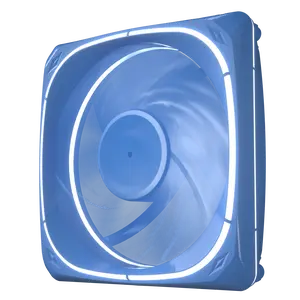 Vetroo DF120 120mm Case Fan White LED Lighting PC Cooling Fan w/Blue Fan Frame for Radiator/CPU Cooler/Computer Case