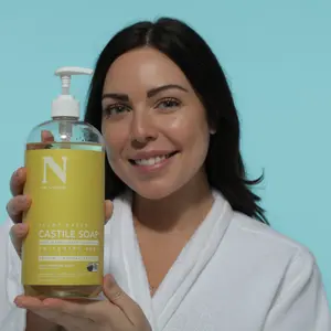 Dr. Natural Liquid Castile Soap - 32oz Body Care Body Wash with Glycerin for Hydrating Cleansing & Gentle on Sensitive Skin