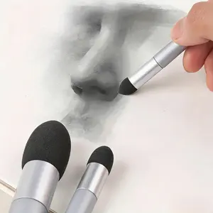 3-Piece Professional Mixed Sponge Set, Washable Reusable Tools for Sketching & Highlight Correction, Dual Texture Design for Artists