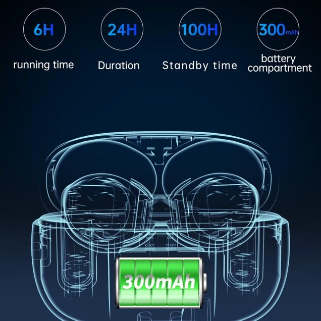 EarBarz K50 Nova Wireless Bluetooth 5.3 Earbuds with 13mm Dynamic Driver 30H Playtime Zinc Alloy Case Touch Control Christmas Sale