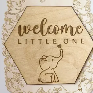 Baby Monthly Milestone Marker Discs - Classic Cursive Script Wooden Discs with Photo Props for Baby Announcement and Milestones, Gender-Neutral Gift for Newborn Boy and Girl Decor Signs scene accessories