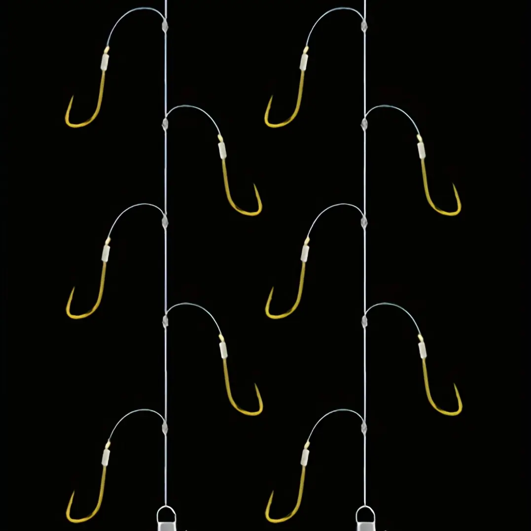 Small hook pocket hook Fishing Hooks with 5 Small Hooks Rigs Swivel Fishing Lures Pesca Lure String Hooks 3#-7#