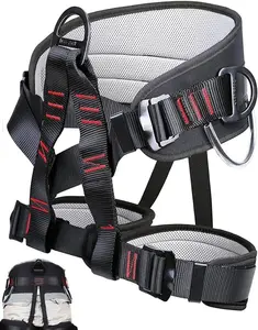 Adjustable Thickness Climbing Harness Half  Harnesses for Fire Rescuing Caving Rock Climbing Rappelling Tree Protect  Safety Belts