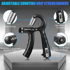 Adjustable Grip Strength Trainer, 5-60kg Grip Strength Trainer, Hand Grip Strengthener, Hand Grip Exerciser, Hand and Forearm Strength Training Equipment for Home Office,gift