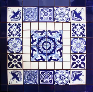 TalaMex Martel Mexican Tile Set Backsplash Mural