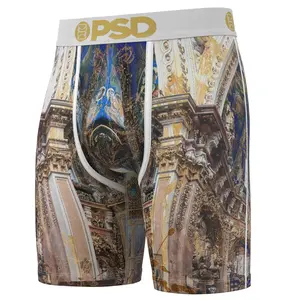 PSD Men's Divinity Boxer Brief - Standard Length 7 Inch Inseam, Soft and Breathable Poly Blend Fabric