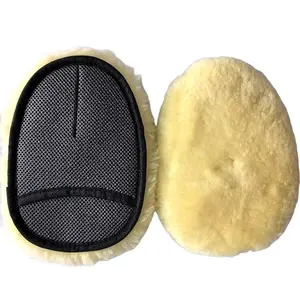 Beautiful Fleece Cleaning Gloves Microfiber Thickened Absorbent Large Car Wash Gloves Car Beauty Products