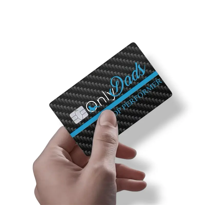 OnlyDads Top Performer Blue Credit Card Sticker Debit Skin Decal Cover Waterproof Vinyl Easy To Apply