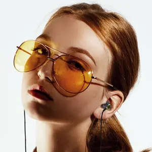 CCA CST In-Ear Wired Headphones, Dual Dynamic Drivers, High-Fidelity Stereo Sound, Metal Case Memory Foam Tips, Detachable Cable