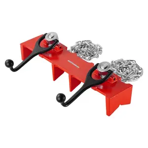 VEVOR Pipe Welding Vise, 1/2 to 8 Pipe Welding Clamp with Dual Chains Crank Handles, Heavy-Duty Cast Iron Welding Vise for a Variety of Pipes