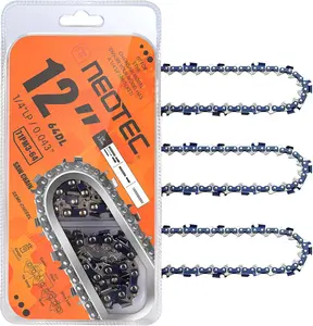 3PCS NEOTEC 12 Inch Chainsaw Chain,Chain for12 in BAR-1/4Pitch,043Gauge,64 Drive Links- Fit For 71 pm3 64 Stihl