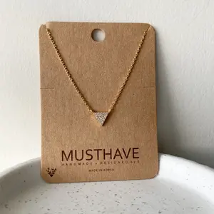 Pavé Triangle Necklace