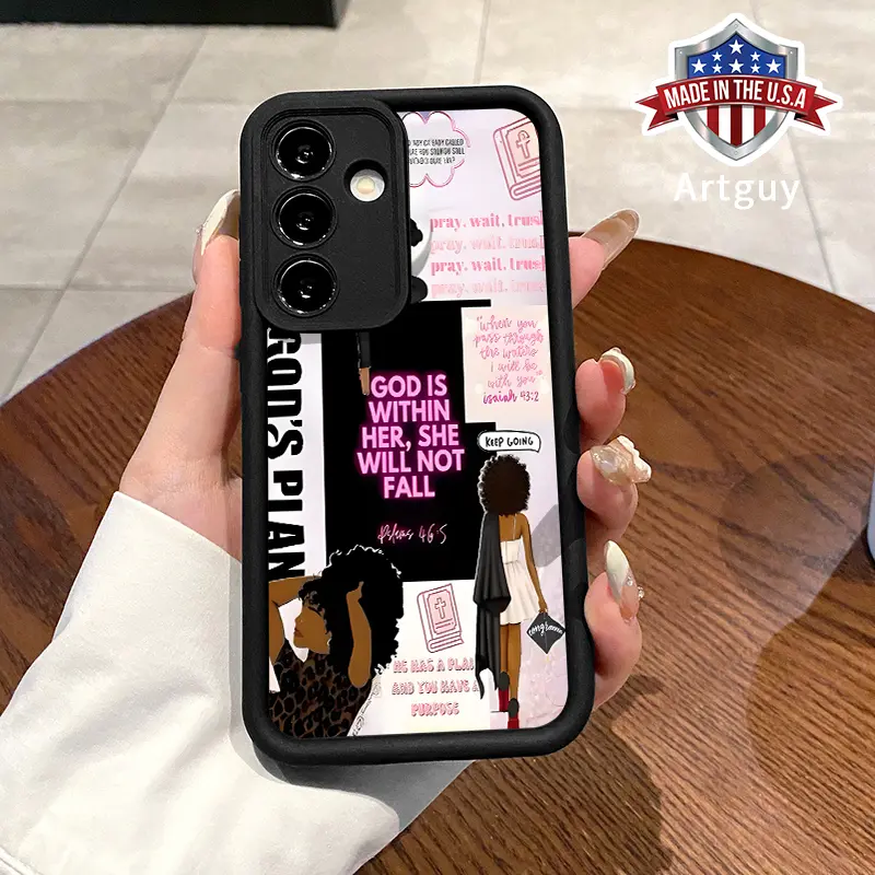 Phone case for Samsung S24 ultra plus S25 S23 S22 Ultra Pluss God Within Her Advanced fashion gift Anti-Scratch Shockproof TPU Bumper Drop-proof Cover
