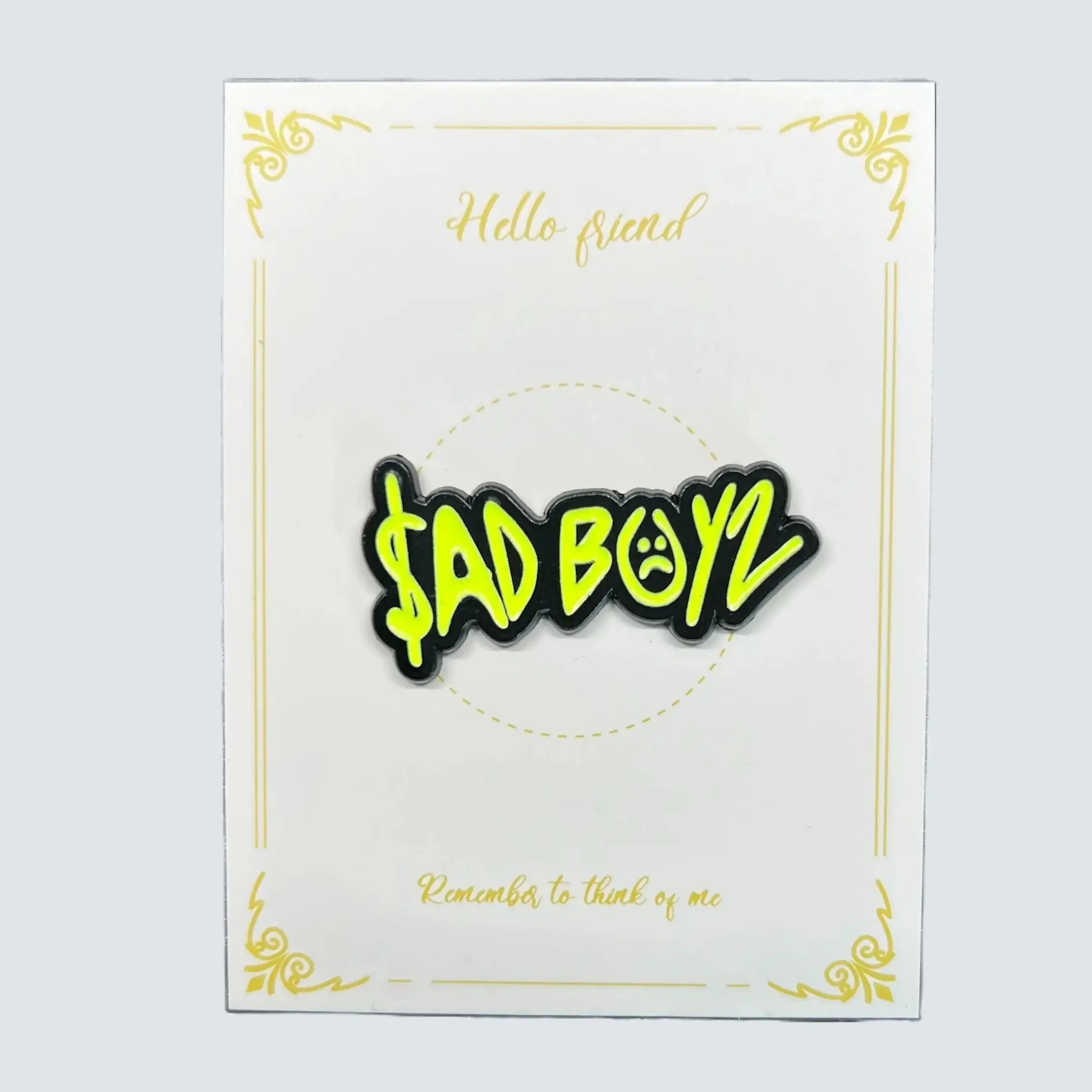 [2 Pack] SADBOYZ Corridos Tumbados Junior H Glow in the Dark Enamel Pins - Hat Pins