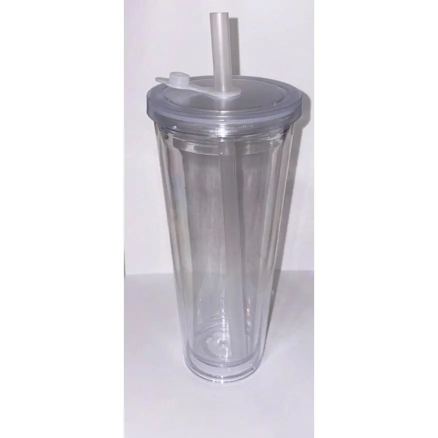 24 oz colored top tapered boba tumbler