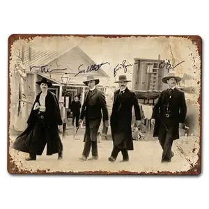 Doc Holliday Wyatt Earp Western Movie Wall Art Sign Doc Holliday Wyatt Earp Western Movie Wall Art Sign