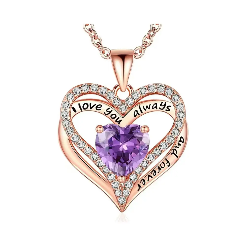 Purple Diamond Necklace