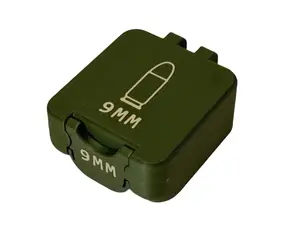 Ammo Case 9mm 25 Rounds Compact Locking Storage for Range Days 3D Printed Durable Secure Closure Easy Access Transport