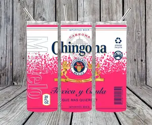 Modelo Chingona 20 oz Tumbler with Regular Lid - Perfect for Your Beverage - Bottle, Drinkware stainless steel water bottle cup