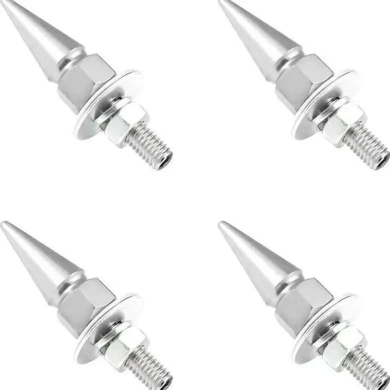 Spike License Plate Screws for Cars - Durable Stainless Steel Fasteners for Enhanced Security and Style Automotive Accessories Truck