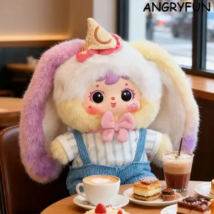 ANGRYFUN Afternoon Tea Time Plush Keychain Blind Boxes – Dessert Party Series Cute Stuffed Animals Mystery Box Collectible Backpack Charms Birthday Holiday Gift, Single Box (Free Random Cute Acrylic Keychain)