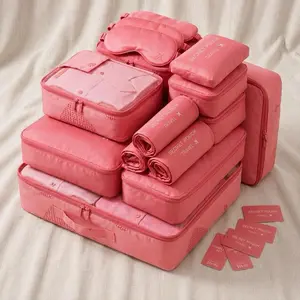 6 pieces  Lightweight Packing Cubes for Suitcases, Travel Luggage Packing Organizers, Essential Travel Accessories with Shoe/towel Laundry Bags, Travel Essentials