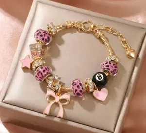 Pink Leopard bracelet