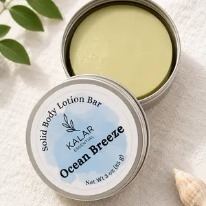 Ocean Breeze Solid Lotion Bar – Handmade Moisturizer for Dry Skin
