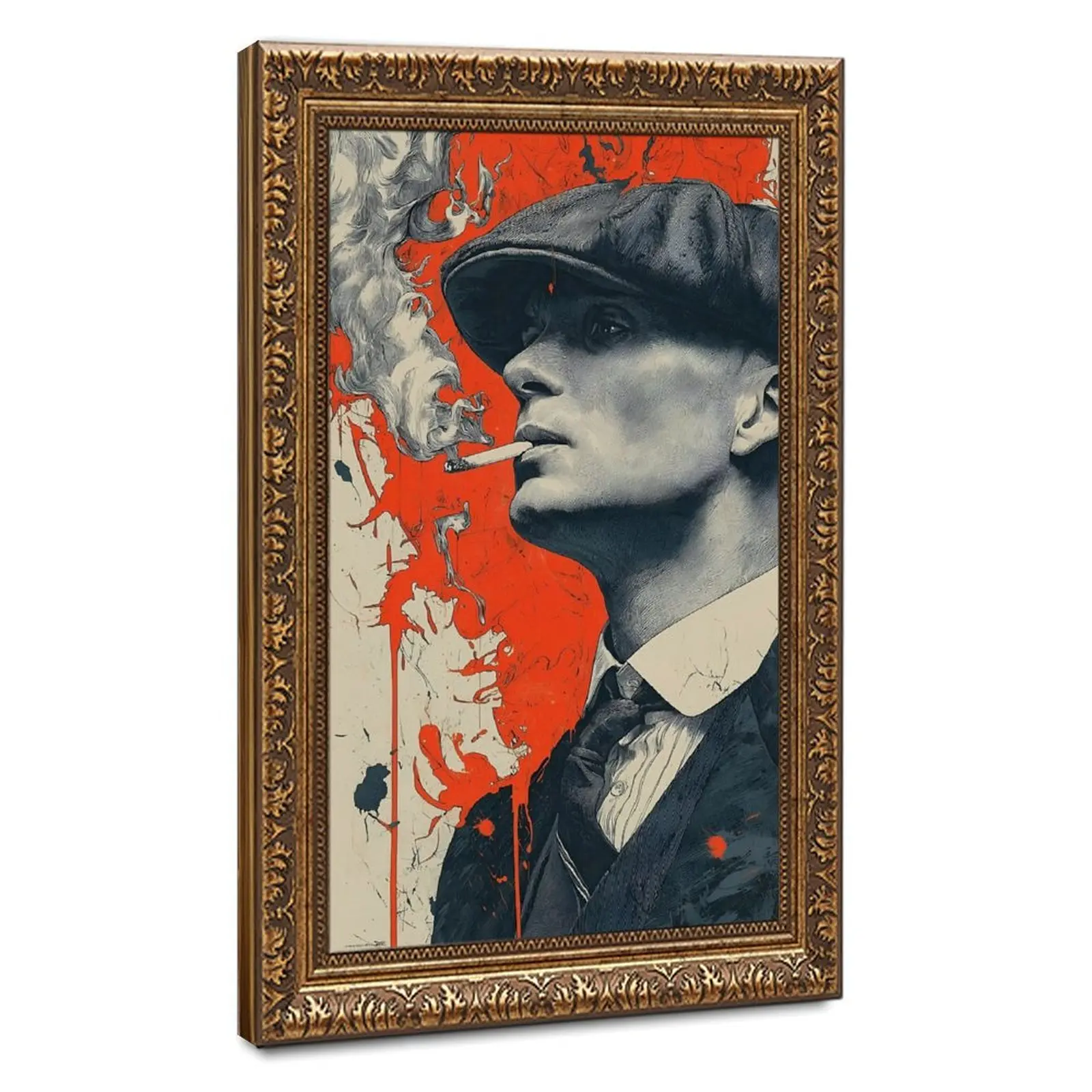Vintage Patterned Gold Frame