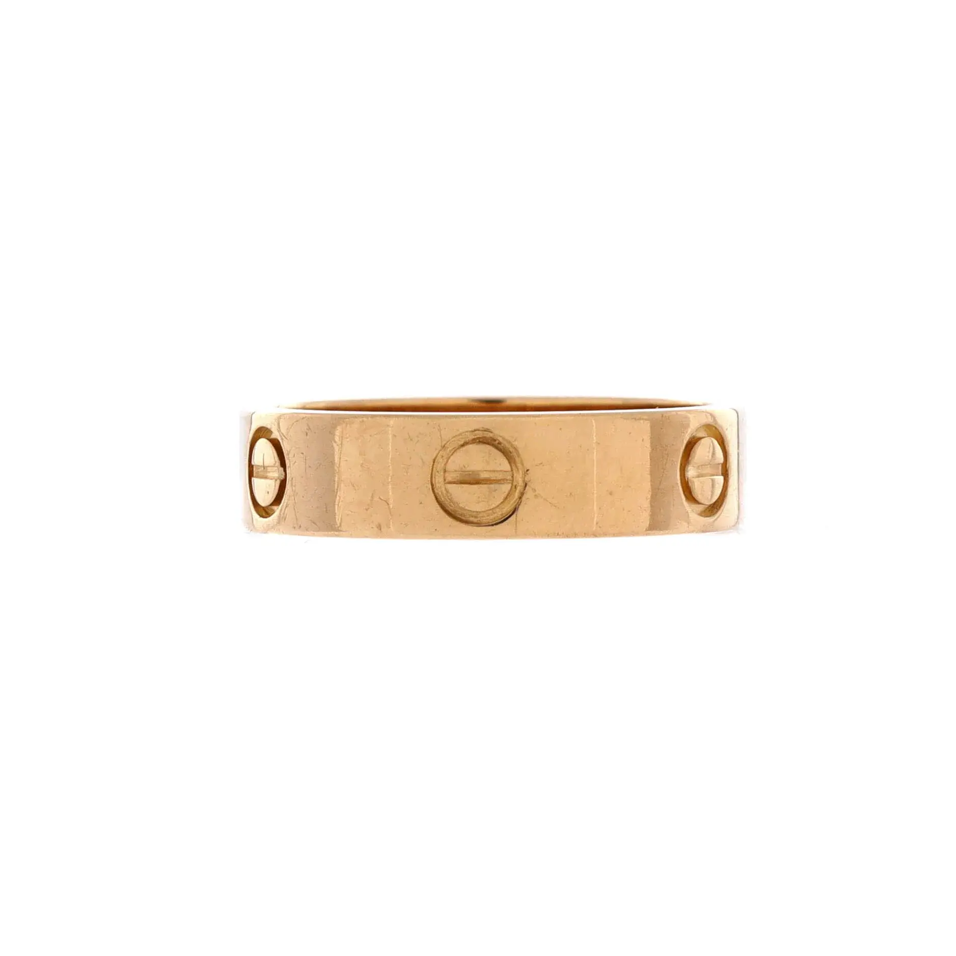 Pre-owned Cartier Love Band Ring 18K Yellow Gold by Rebag