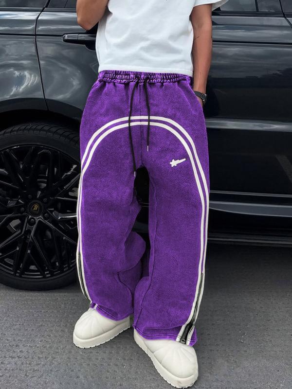 Men's Zipper Decorate Pants, Regular Fit Casual Street Comfy Pants for Spring & Fall, Men's Trousers for Daily Wear, Menswear