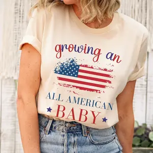 4th of July Pregnancy announcement Shirt - Future Mom Shirt - Pregnancy Reveal Shirt Independence Day