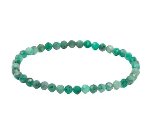 New Moon Beginnings Emerald Elastic Bracelet with Green Beads