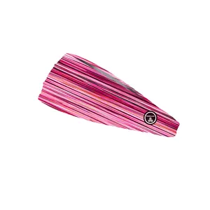 RAVEbandz The Pro - Wide Stretch Headband (Space Dye- Pink)