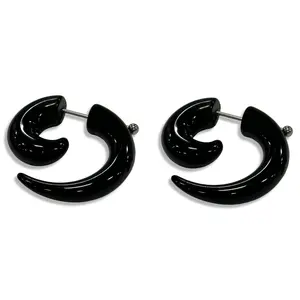 Forbidden Alchemy | Black Horn | Earrings | Dark, Detailed, Durable