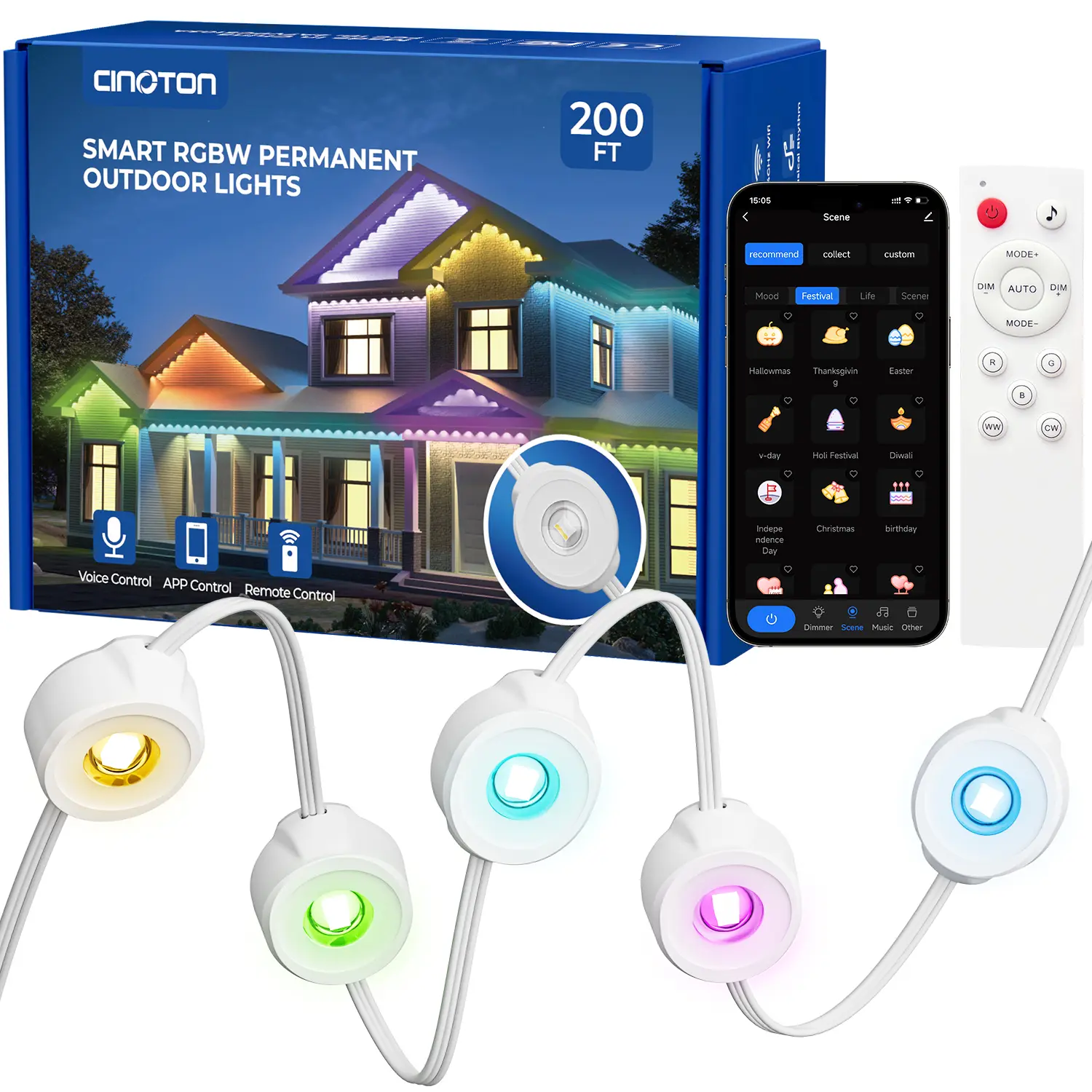 200FT-RGBWW Oval style