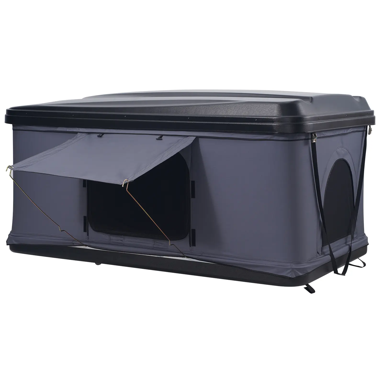 Rooftop Tent Hard Shell, Naturnest Rooftop Tent Hardshell for 2-3 Person, Hard Shell Roof Top Tent with Telescopic Ladder Thick Mattress, Waterproof Windproof for Jeep SUV Van Pickup Truck