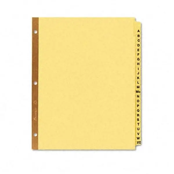 Avery 11306 Reinforced Laminated Tab Dividers 25-Tab A-Z Letter Buff 25 per Set