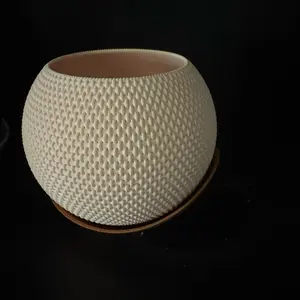 Indoor Plant Pot, Small Plastic Drainage Planter for Home Office Desk Decor