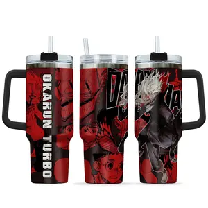 Dandadan Okarun Turbo Anime Custom Cup 40 oz 20 oz Tumbler With Handle