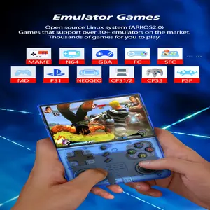 R40XX Pro Max Retro Handheld Game Console with Linux OS 3000mAh Battery 64GB/128GB Storage 20000 Classic Games WiFi Connectivity