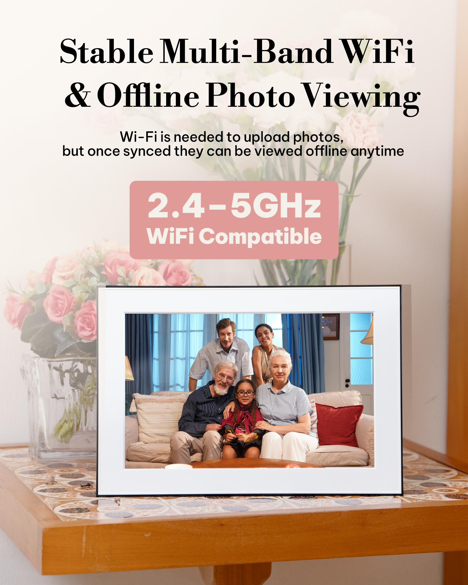 Homture Magic Frame - 10.1″ 1080P World's First AI Magic Digital Frame for Old Photo Restoration Unlimited Storage Instant Sharing Decor Full HD 1080P