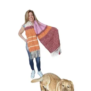Handmade alpaca scarf