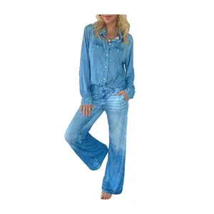 Denim Dreams Pajama Set