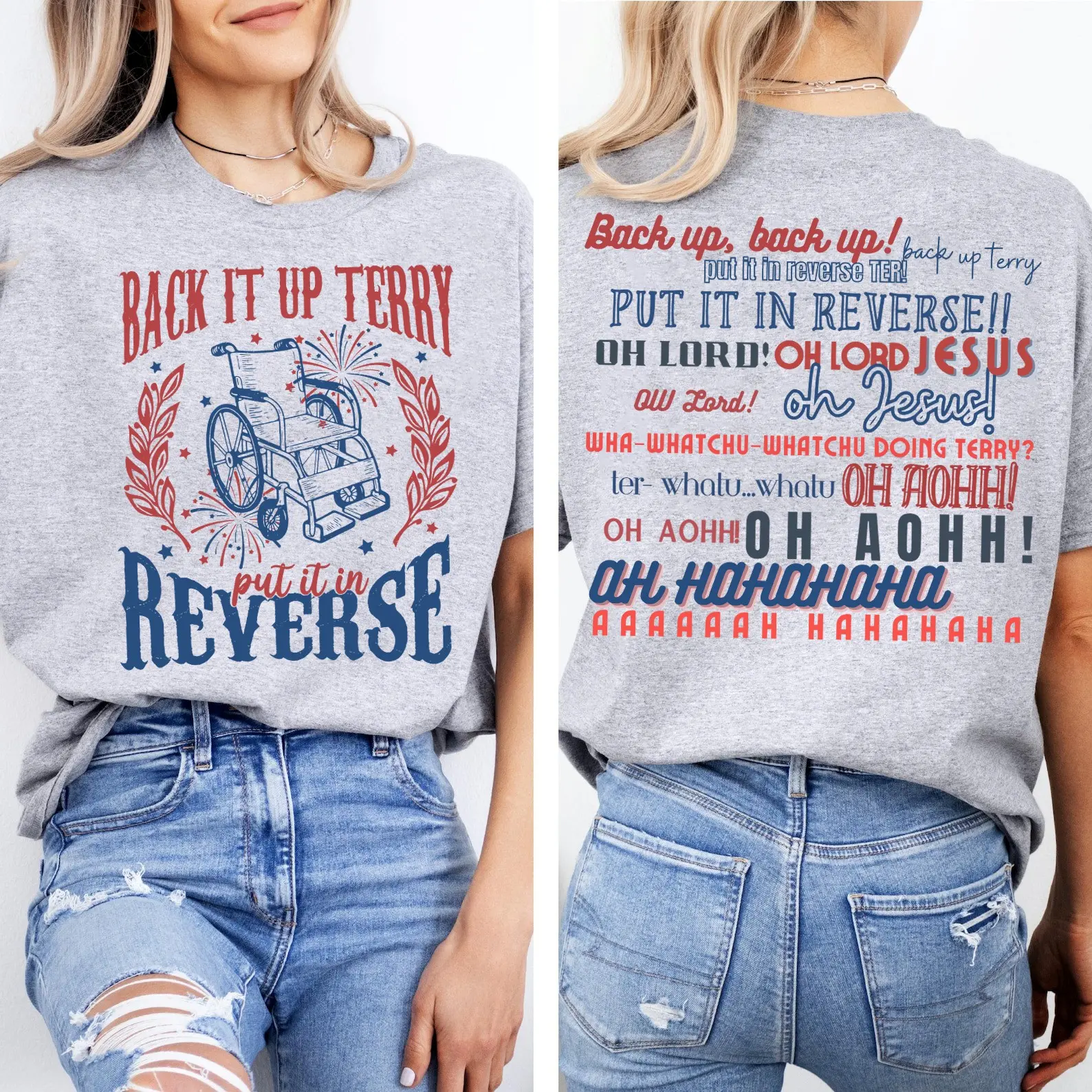 Back It Up Terry Put It In Reverse T-shirt, 4th of July Tshirt, Back it Up Terry Shirt, Terry Fireworks Tee, Terry 4th of July, Freedom Tee, Independence Day Shirt, Patriotic Shirt