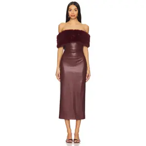 Nana Jacqueline Gabrielle Dress in Red