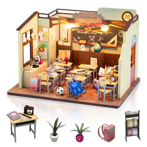 DIY House 3D Bookshelf Decoration Set, Handmade Model Kit, Perfect Gift for Birthdays & Holidays, Ideal for Adults & Teens