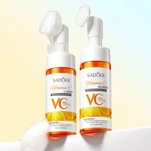 Vitamin C Mousse Cleanser, Deep Cleansing & Nourishing Skin Foam Cleanser, Foaming Cleanser, Facial Cleanser for Women & Men , vitaminc Face Wash, Skin Facial Cleaning Products Daily Moisture