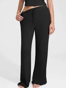 Breathable Ribbed Loungewear Pants